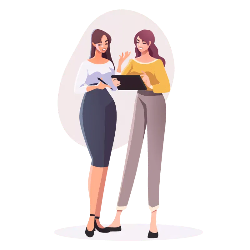 2-women-talking-tablet