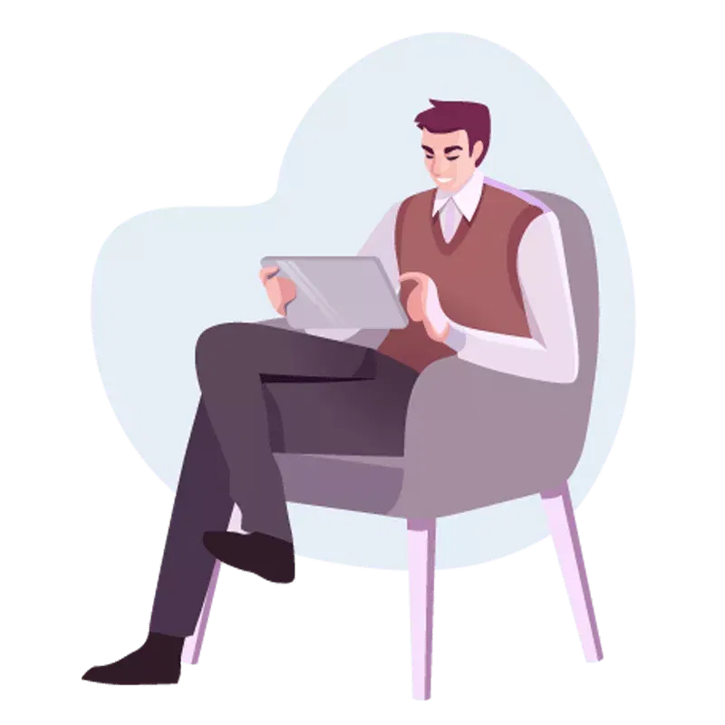 man-sitting-tablet-sofa