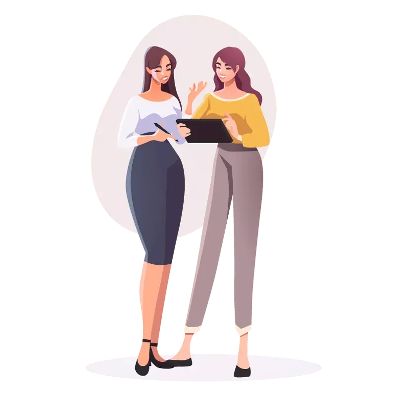2-women-talking-tablet