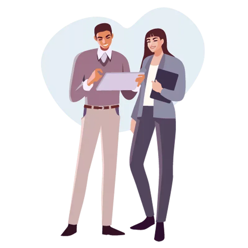 couple-standing-tablet